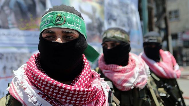 Hamas militants in Gaza Strip (file photo)