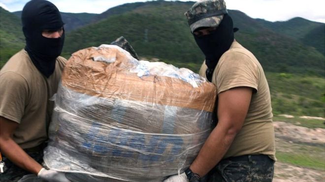 Incautación de droga en Honduras