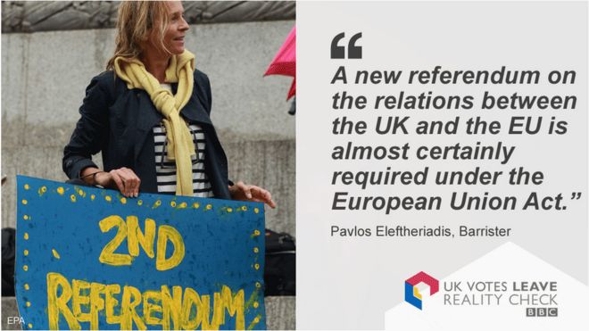 Pavlos Eleftheriadis цитата: Новый референдум по отношениям между Великобританией и ЕС почти наверняка требуется в соответствии с Законом о Европейском Союзе 2011 года