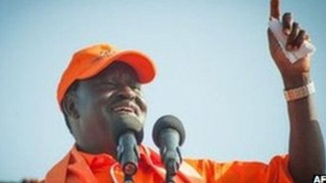 Kinara wa chama cha upinzani cha ODM nchini Kenya Raila Odinga