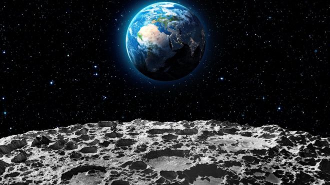 terra vista da Lua