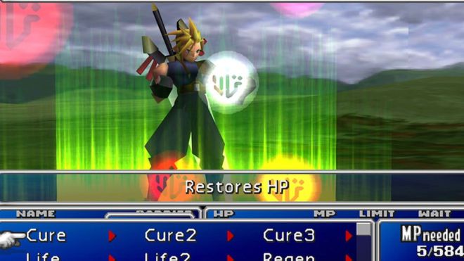 Скриншот Final Fantasy VII из версии для PS4