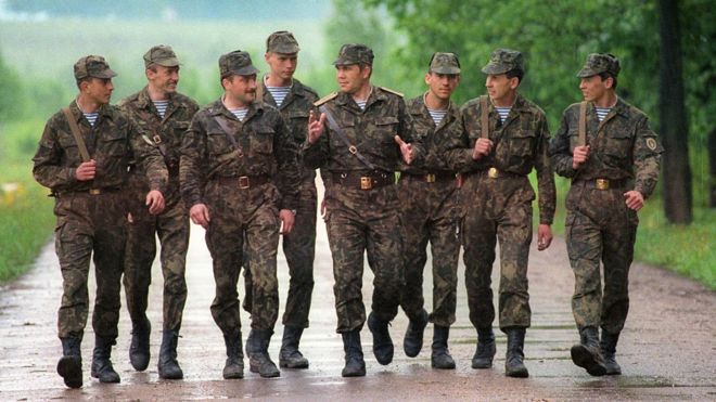 Fuerzas rusas en Transnistria.