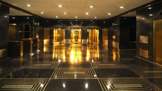 Nền tòa nhà 30 trong khu phức hợp Rockerfeller Plaza, New York