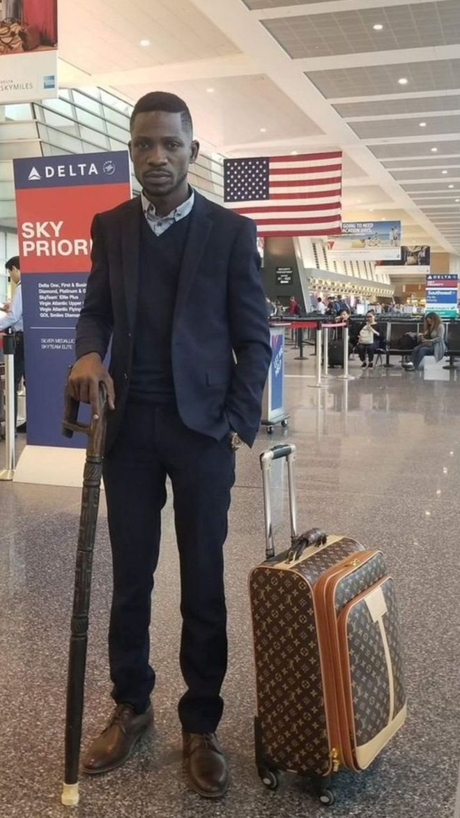 Bobi Wine akiondoka Marekani