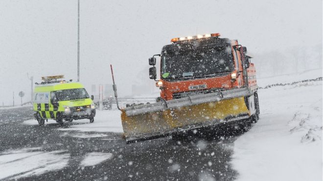 A66 под снегом 2018