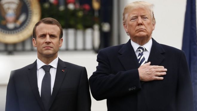 Trump yagiriza Macron kuvuga amajambo mabi cane kuri OTAN