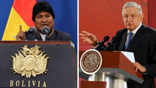 Evo Morales y AMLO