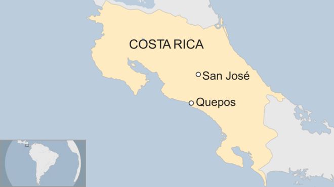 Карта Би-би-си Коста-Рики