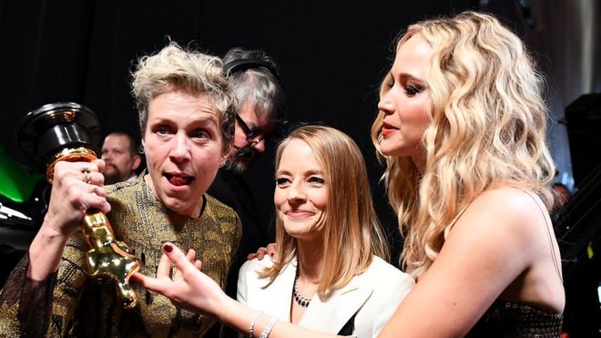 Frances McDormand, Jodie Foster y Jennifer Lawrence