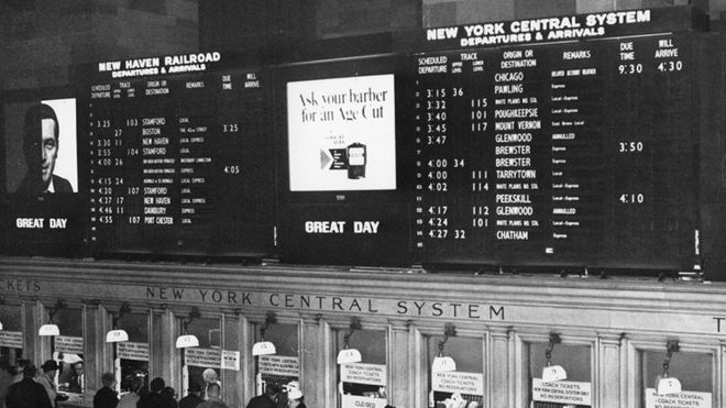 Центральный вокзал Нью-Йорка в 1966 году