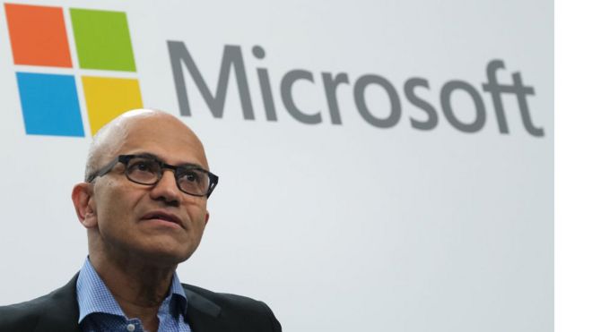 Satya Nadella, CEO của Microsoft.