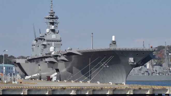 日本出雲號海上自衛隊護衛艦（資料照片）