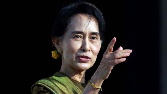 Aung San Suu Kyi (file pic, 2013)