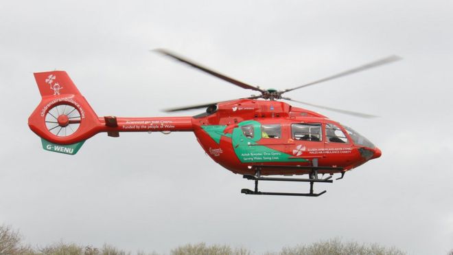 Новый вертолет Уэльской воздушной скорой помощи