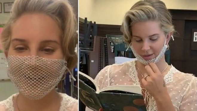 Lana Del Rey Criticised for Wearing Mesh Mask to Meet Fans