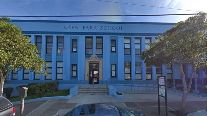 Вход в школу Глен Парк
