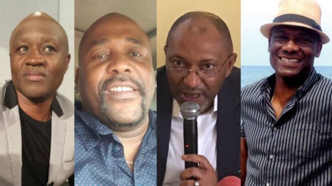 Frank Happi, Seidou Mbombo, Emmanuel Mabouang, Joseph Antoine Bell