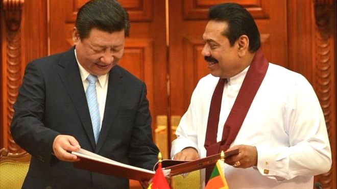 இலங்கையின் முன்னாள் அதிபர் மஹிந்த ராஜபக்ஷவின் பதவிக்காலத்தில் சீனாவுடனான நெருக்கம் அதிகரித்தது