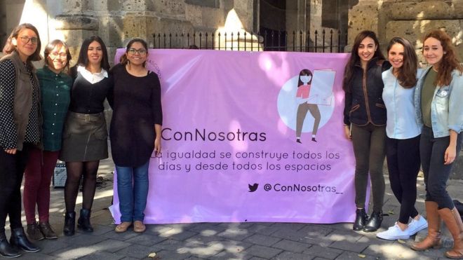 Mexican group Con Nosotras launch their campaign