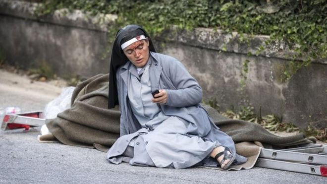 Монахиня в Amatrice