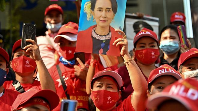 Biểu tình của người Myanmar tại Bangkok