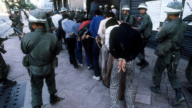 Quang cảnh ở Gwangju năm 1980