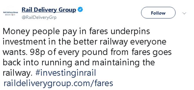 Деньги, которые люди платят за проезд, поддерживают инвестиции в лучшую железную дорогу, которую хотят все. 98 фунтов стерлингов каждого фунта от платы за проезд возвращаются в эксплуатацию и обслуживание железной дороги.