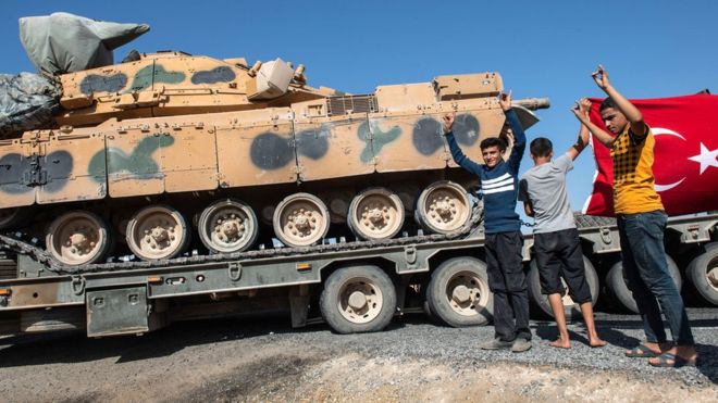 турецкий танк на севере сирии