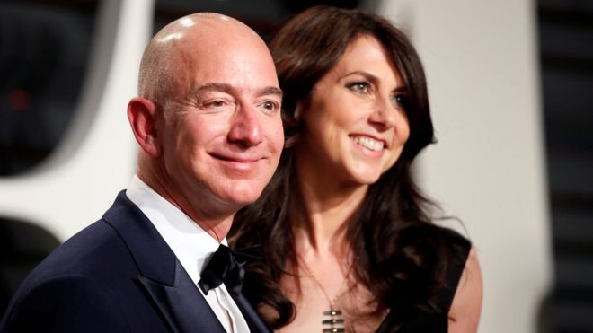 Amazon oga Jeff Bezos and im wife MacKenzie Bezos