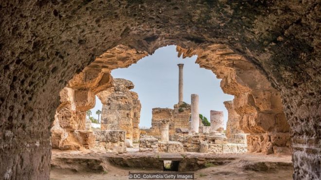 A Termas de Antonino, em Túnis, é um dos maiores espaços romanos destinados a banhos públicos do mundo