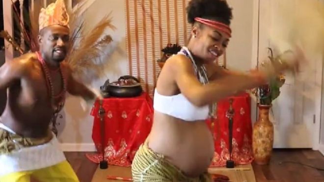 Dancing Pregnant Mom BBC Pidgin