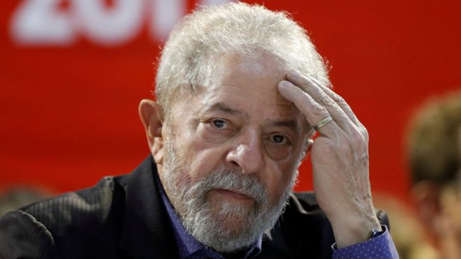 Luiz Inacio Lula da Silva attends a Workers Party (PT) congress in Sao Paulo, Brazil, May 5, 2017
