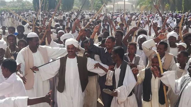 Waandamanaji Khartoum 7 Januari, 2019