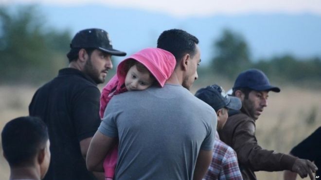 Сирийские беженцы в Греции (18 августа 2015 г.)