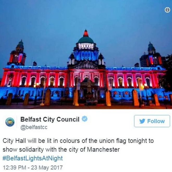 Захват экрана твит @Belfastcc