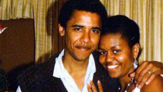 Michelle y Barack Obama juntos en Hawái cuando este todavía era senador.