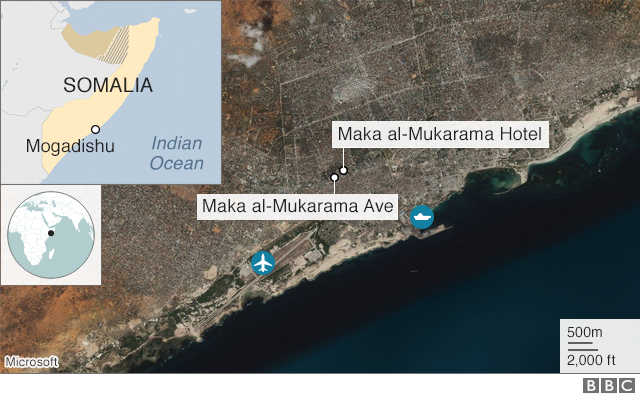 Карта Могадишо