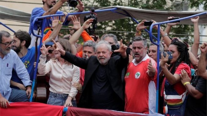 Lula discursa em São Bernardo