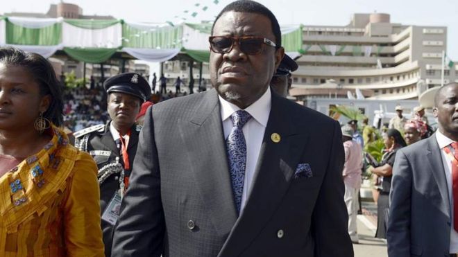 Le président Hage Geingob a imposé des mesures d'austérité pour juguler la crise économique.