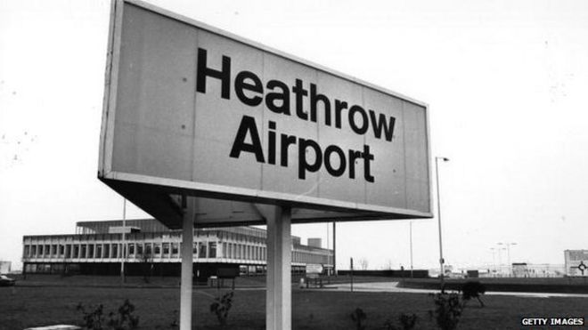 Аэропорт Хитроу знак 1978 года