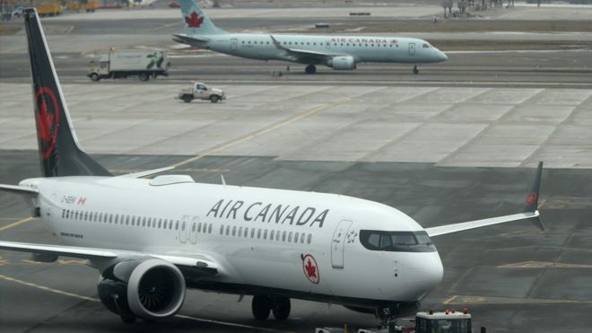 Самолет Air Canada - архивная фотография