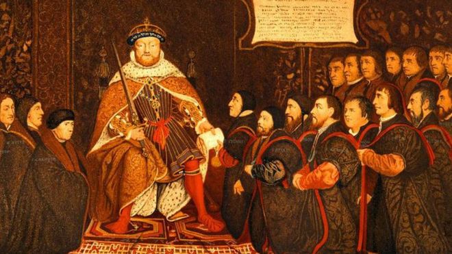 Rei Henrique 8º apresenta Carta a Barbeiros e Cirurgiões