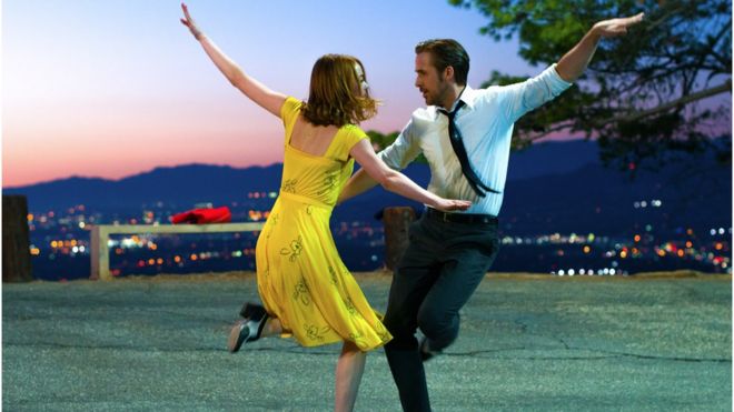 Эмма Стоун и Райан Гослинг в La La Land