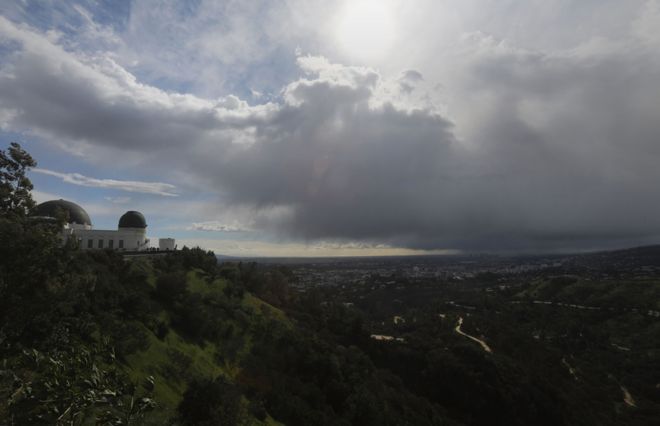 Лос-Анджелес, вид из Обсерватории Гриффита 21 февраля