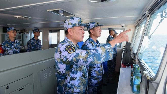 Hải quân Trung Quốc trong mọt cuộc tập trận trên biển