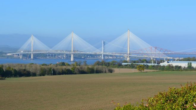 Queensferry Crossing из Милтона