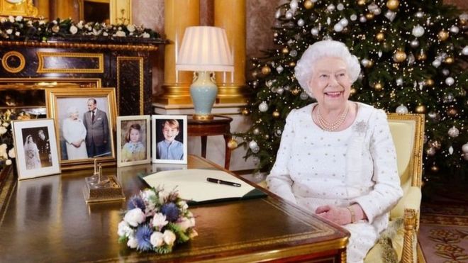 สมเด็จพระราชินีนาถเอลิซาเบธที่สอง พระราชทานพรแก่พสกนิกรเนื่องในเทศกาลคริสต์มาสปี 2017