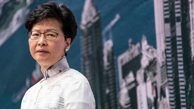 Hong Kong: US imposes sanctions on chief executive Carrie Lam