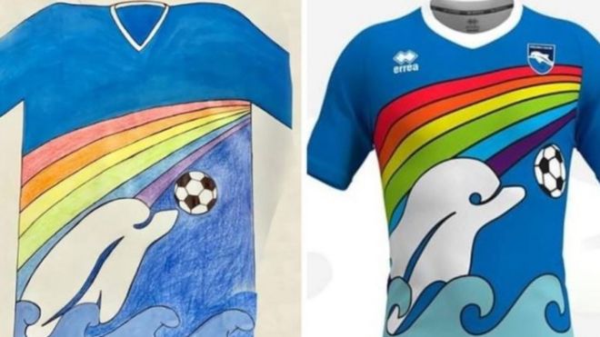 navijači su zbunjeni: šestogodišnjak dizajnirao novi dres italijanskog kluba